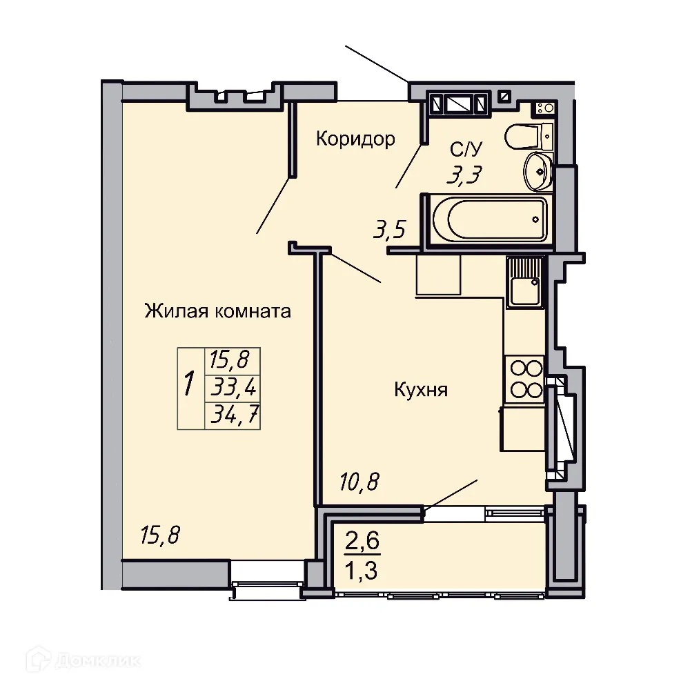 Фото квартиры в ЖК Засекин