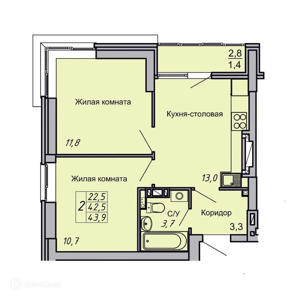 Фото квартиры в ЖК Засекин