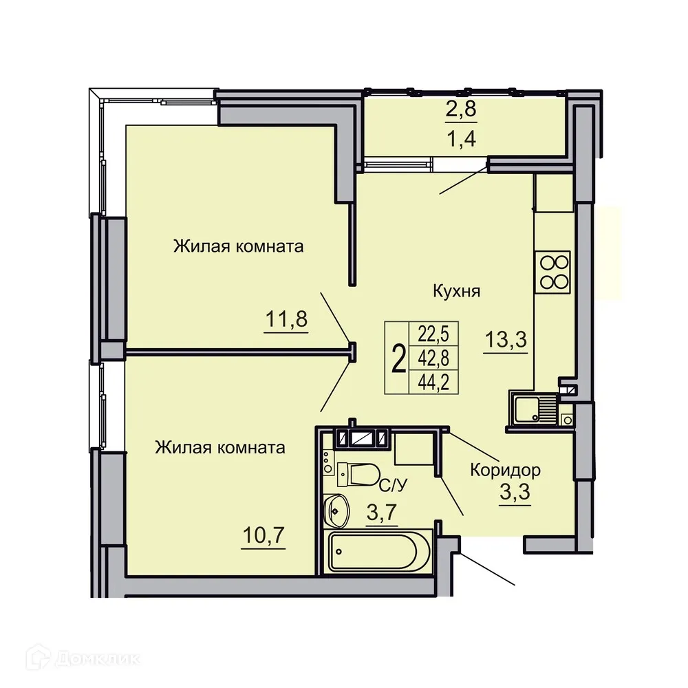 Фото квартиры в ЖК Засекин