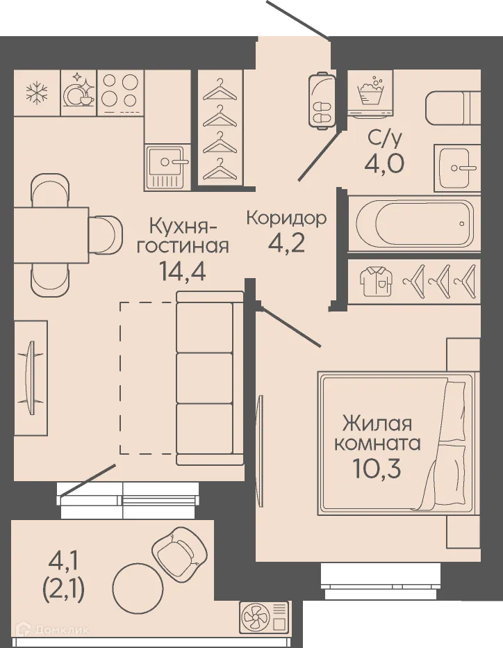 Фото квартиры в ЖК Крылья Качи
