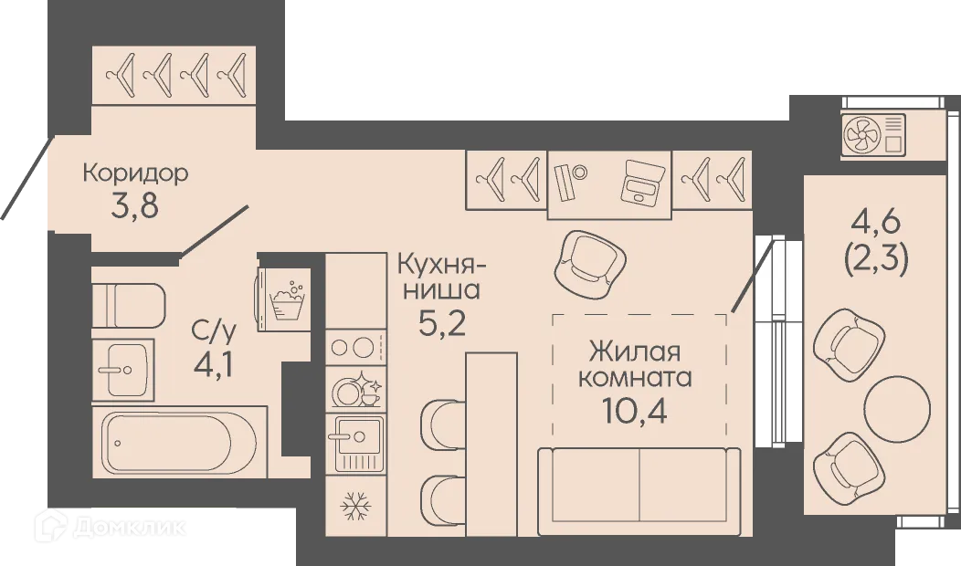 Фото квартиры в ЖК Крылья Качи