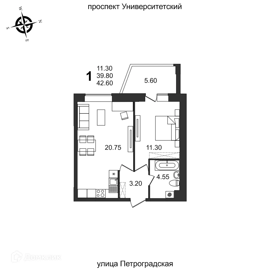 Фото квартиры в ЖК "Балтийский"