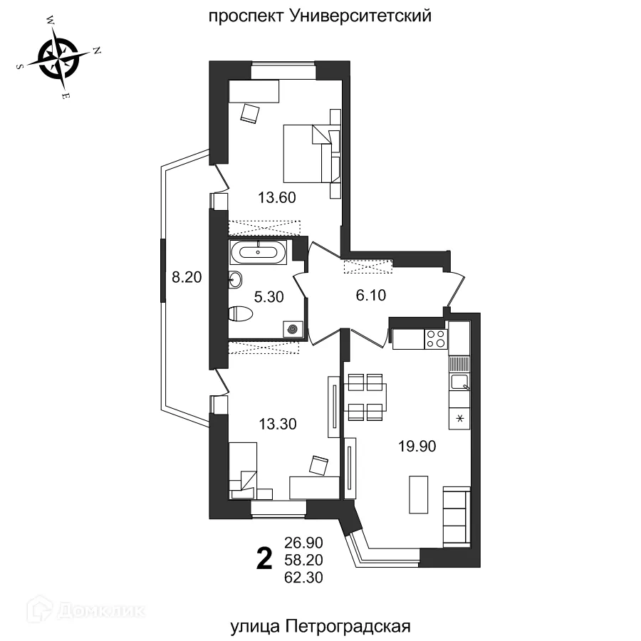 Фото квартиры в ЖК "Балтийский"
