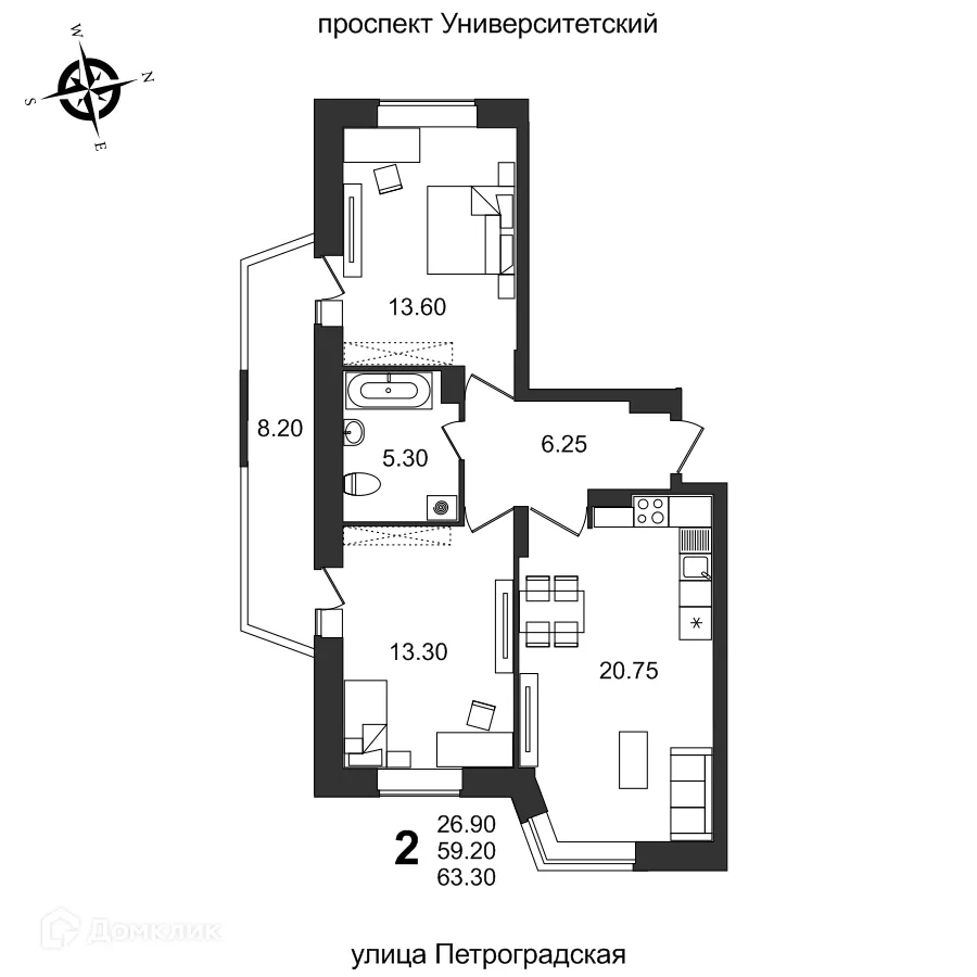 Фото квартиры в ЖК "Балтийский"