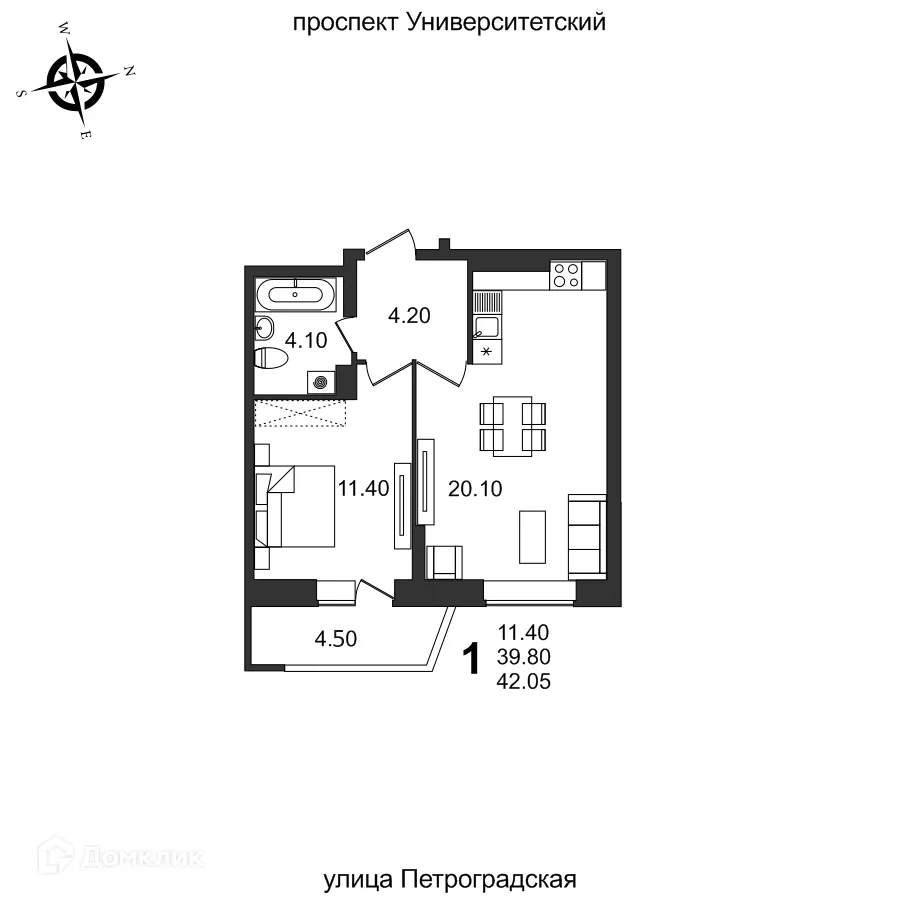 Фото квартиры в ЖК "Балтийский"