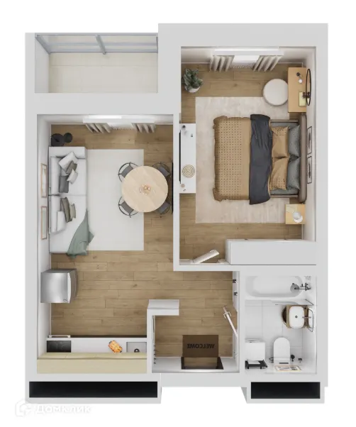 1 комн. квартиры в Волгограде новостройки