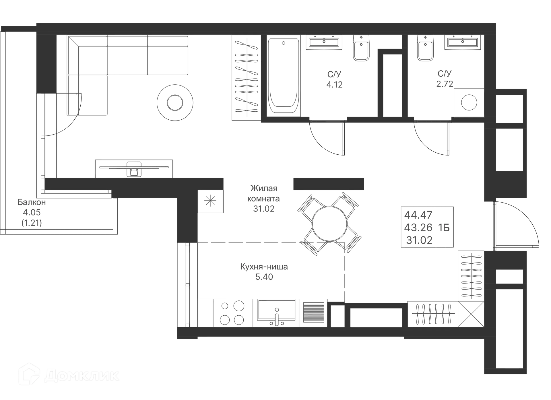 Фото квартиры в ЖК Мой Ритм