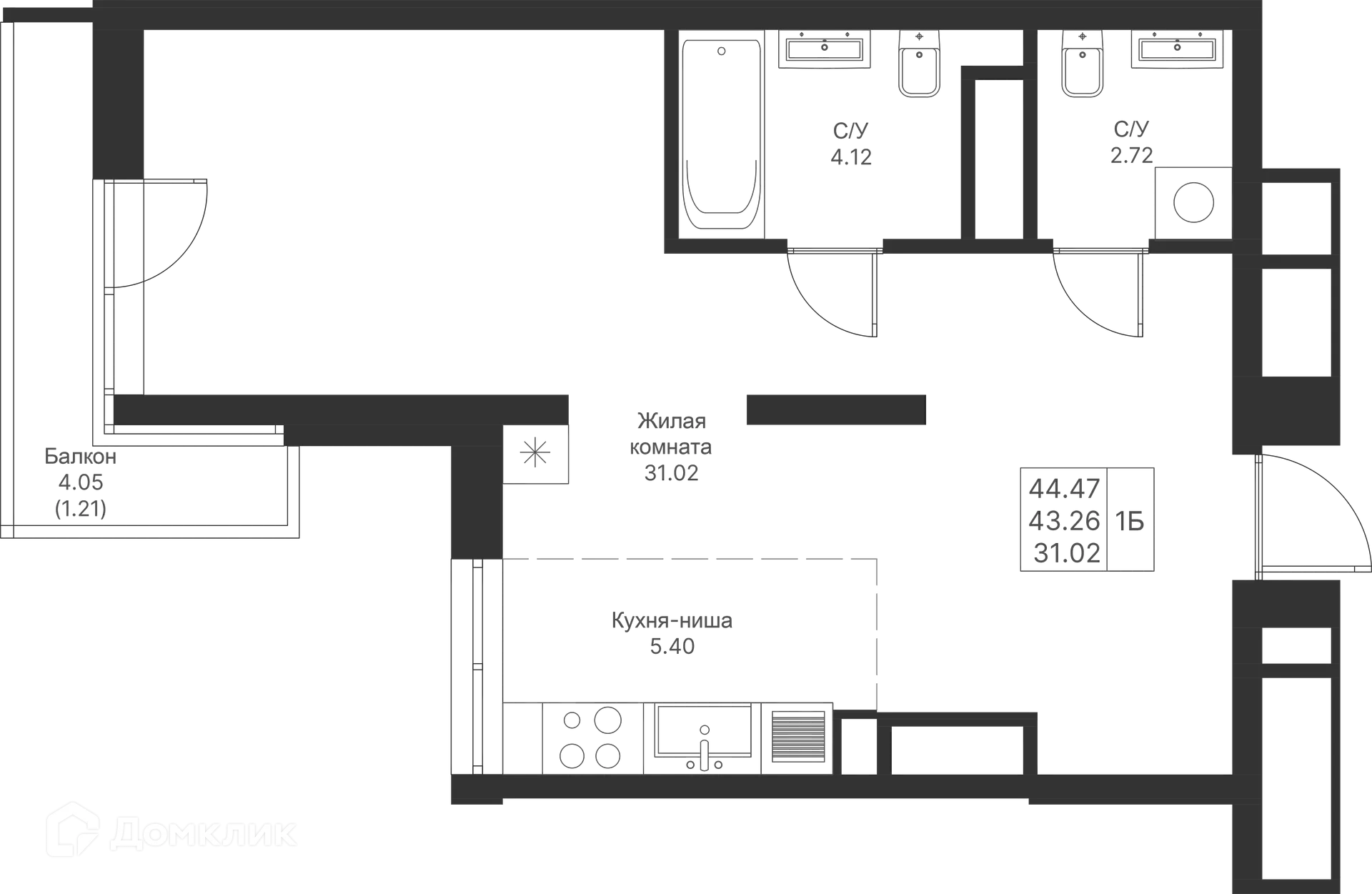 Фото квартиры в ЖК Мой Ритм