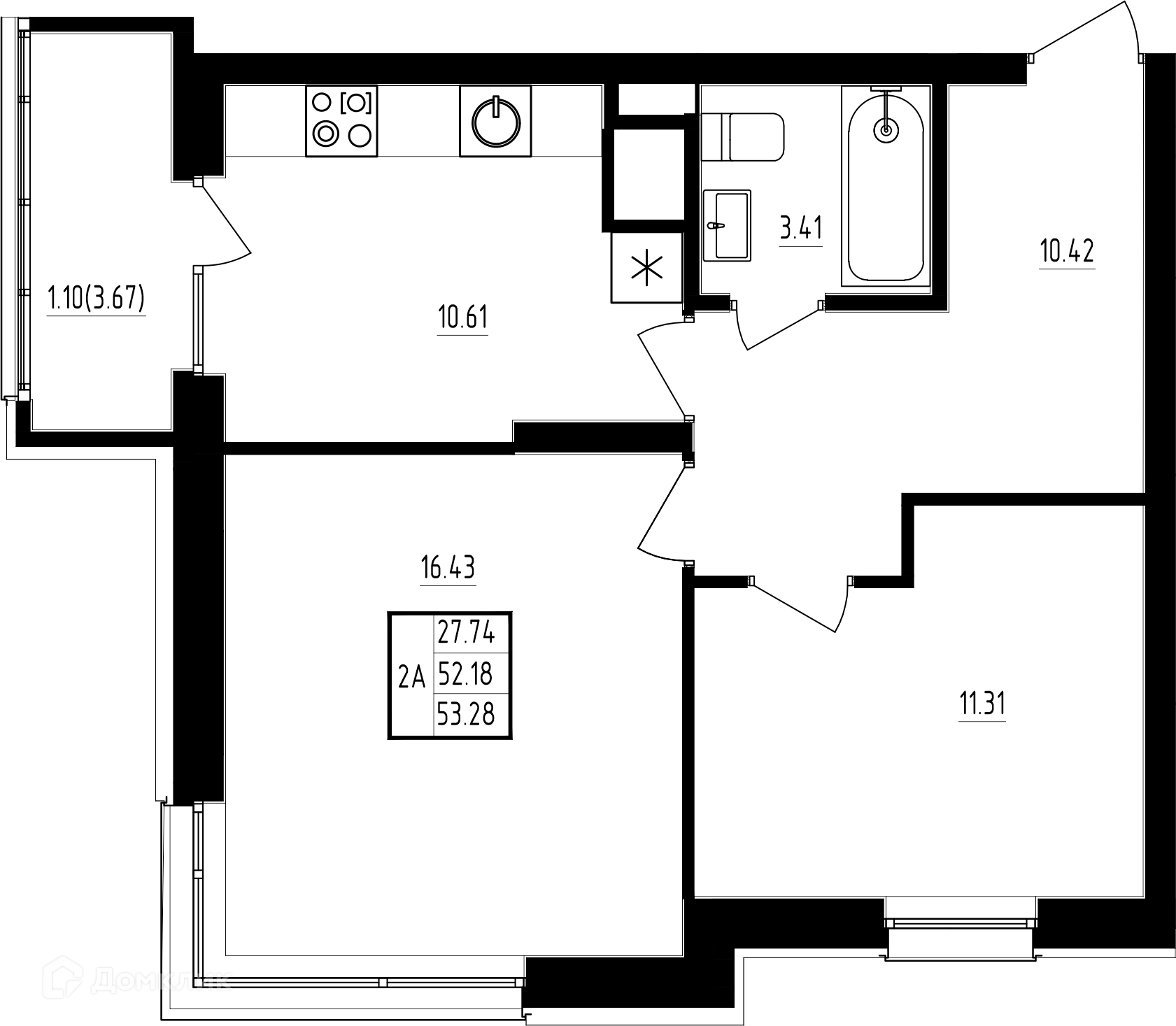 Фото квартиры в ЖК"Мечта"