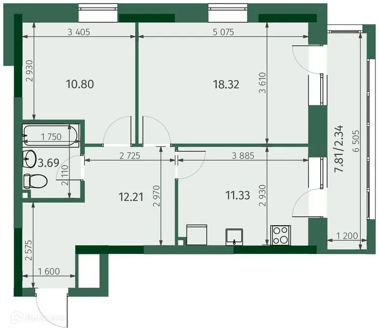 Фото квартиры в ЖК "Яратам"