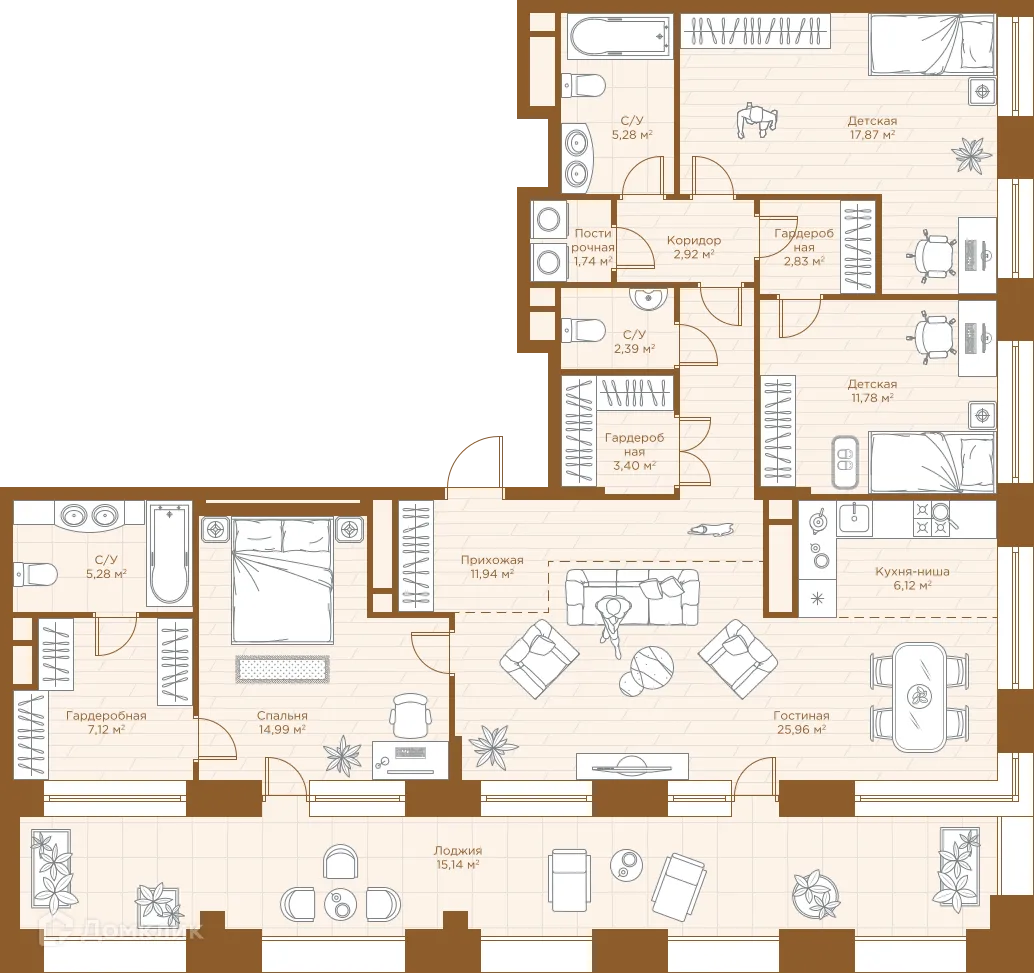 Фото квартиры в ЖК Savin Premier (ЖК Савин Премьер)