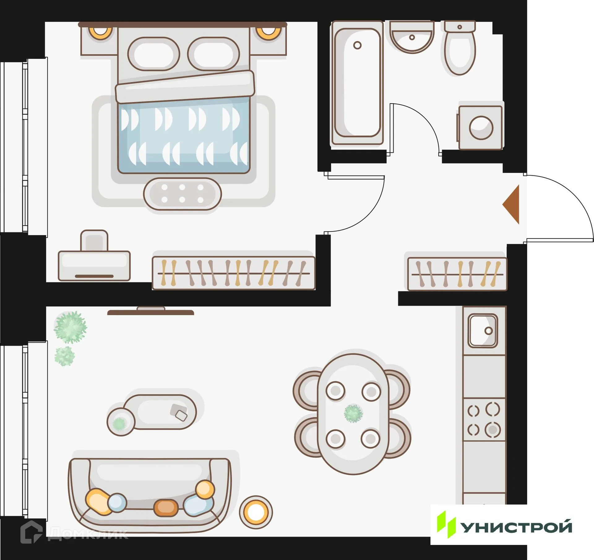 Фото квартиры в ЖК по ул. Кулагина