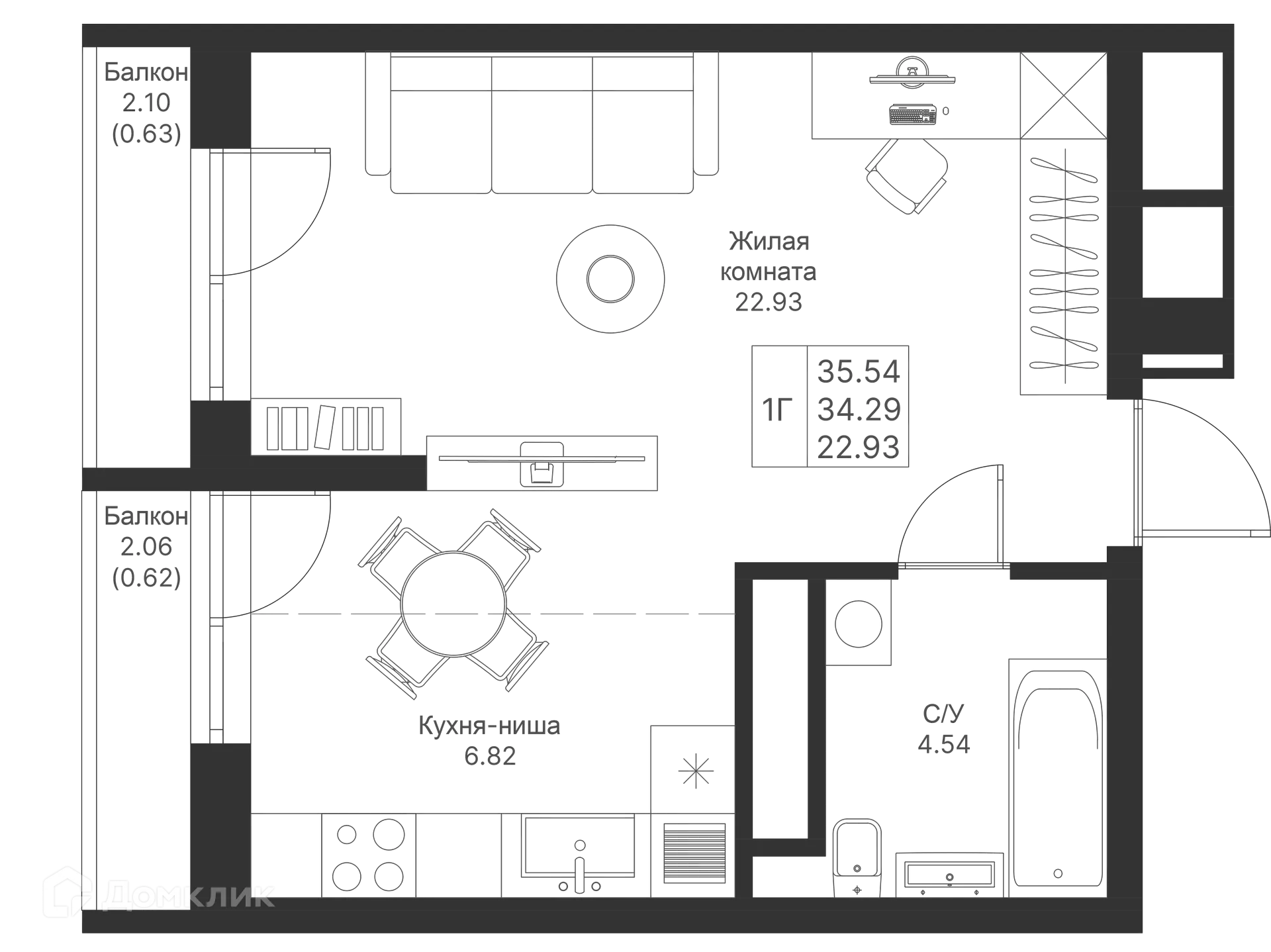Фото квартиры в ЖК Мой Ритм