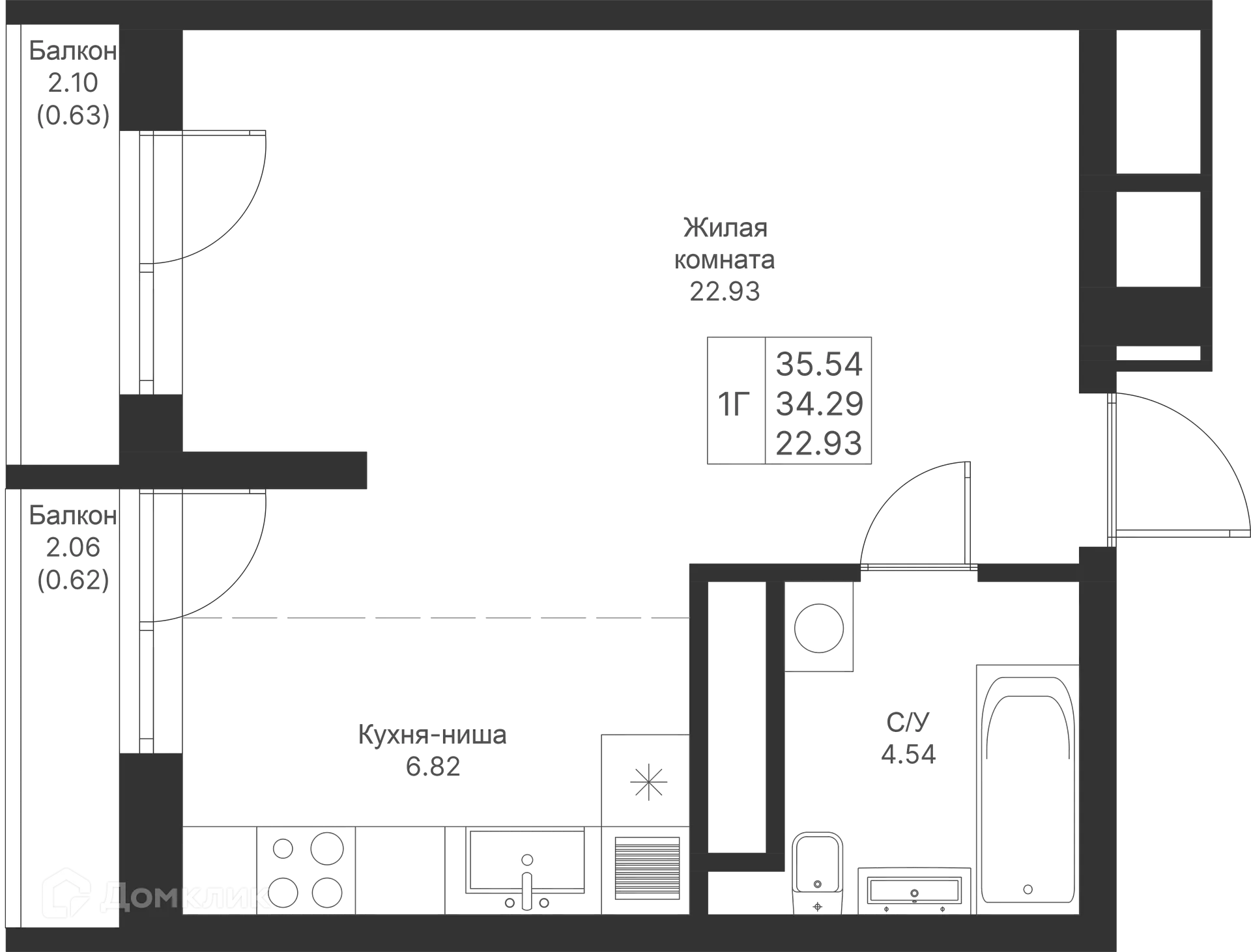Фото квартиры в ЖК Мой Ритм