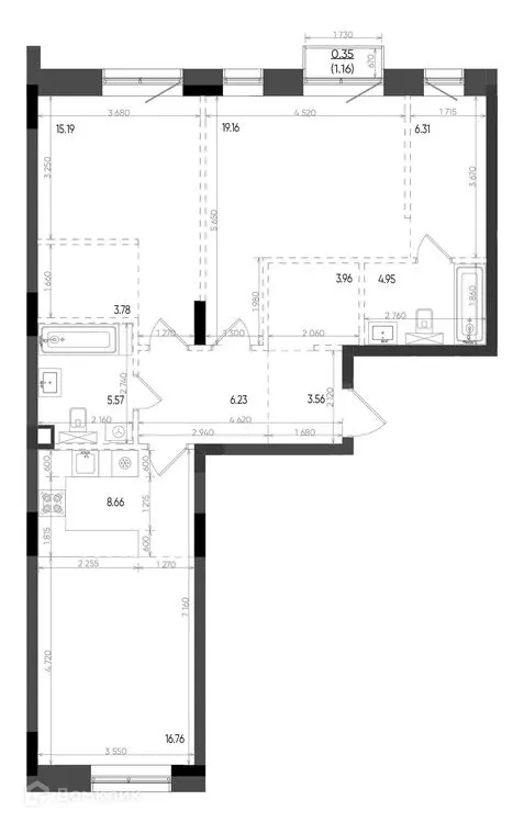 Фото квартиры в ЖК Минтимер