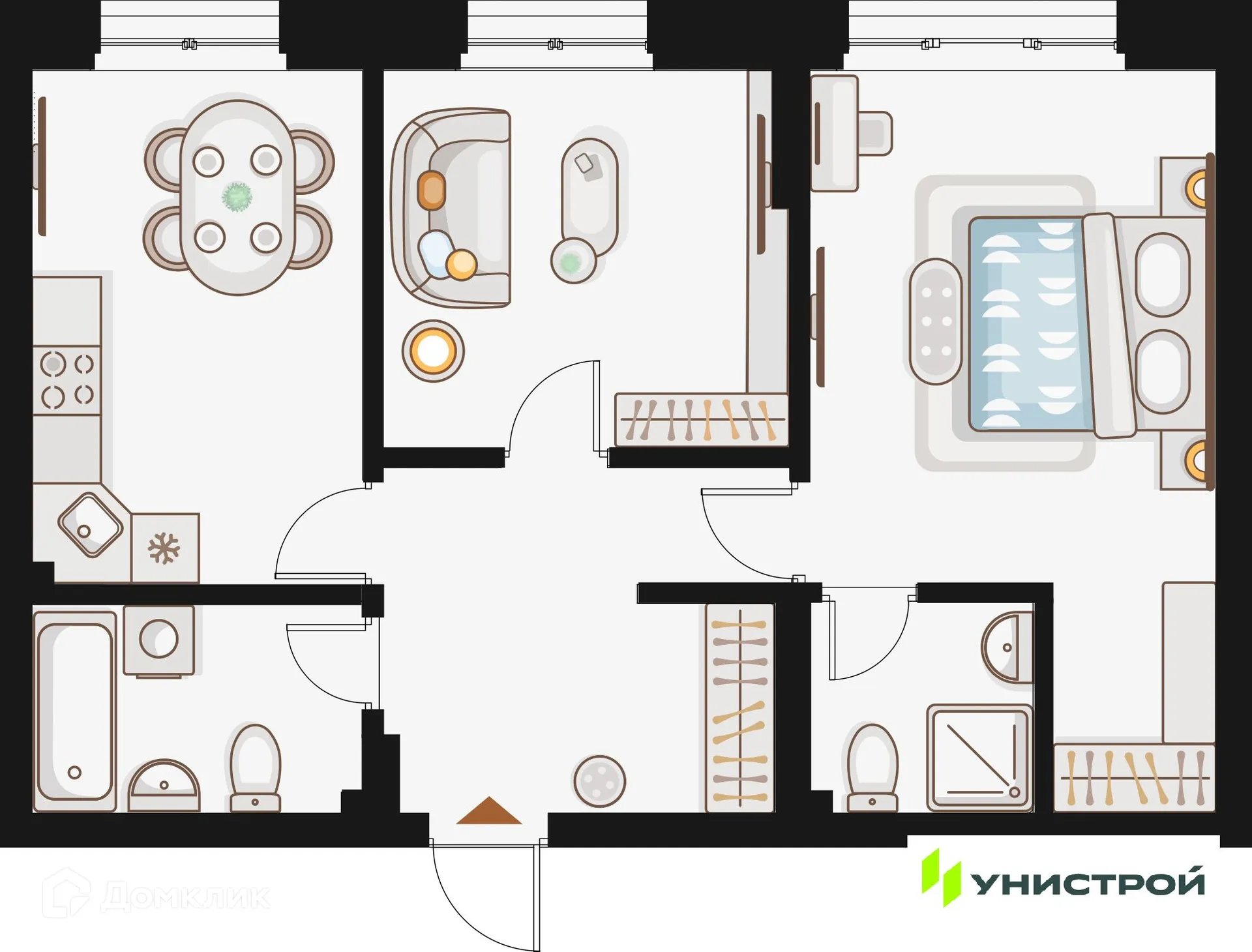 Фото квартиры в ЖК по ул. Кулагина