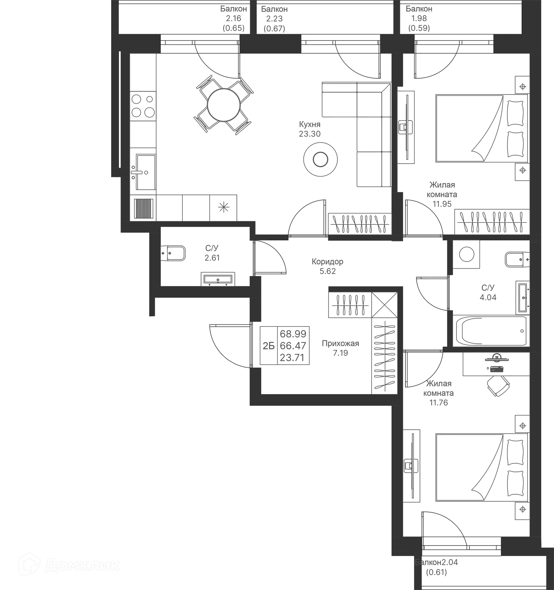 Фото квартиры в ЖК Мой Ритм