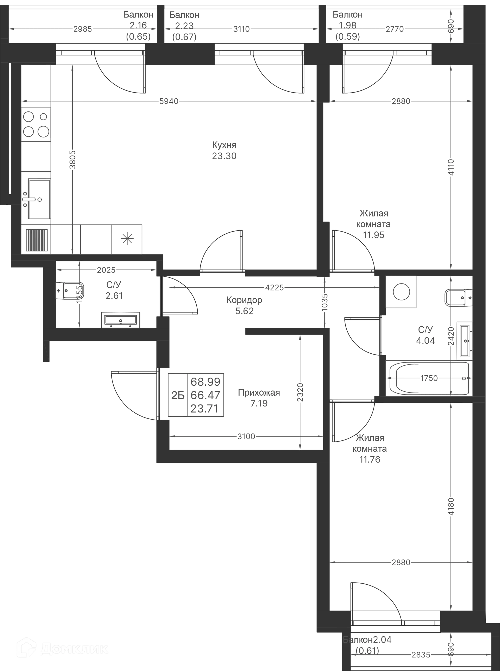 Фото квартиры в ЖК Мой Ритм