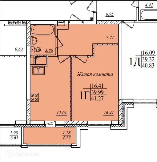 Фото квартиры в ЖК"Мечта"