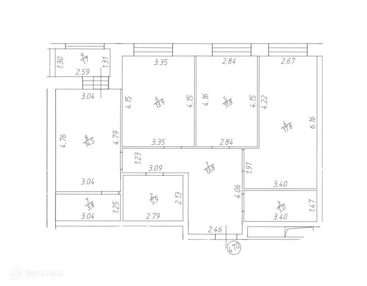 Фото квартиры в ЖК Крыловка парк