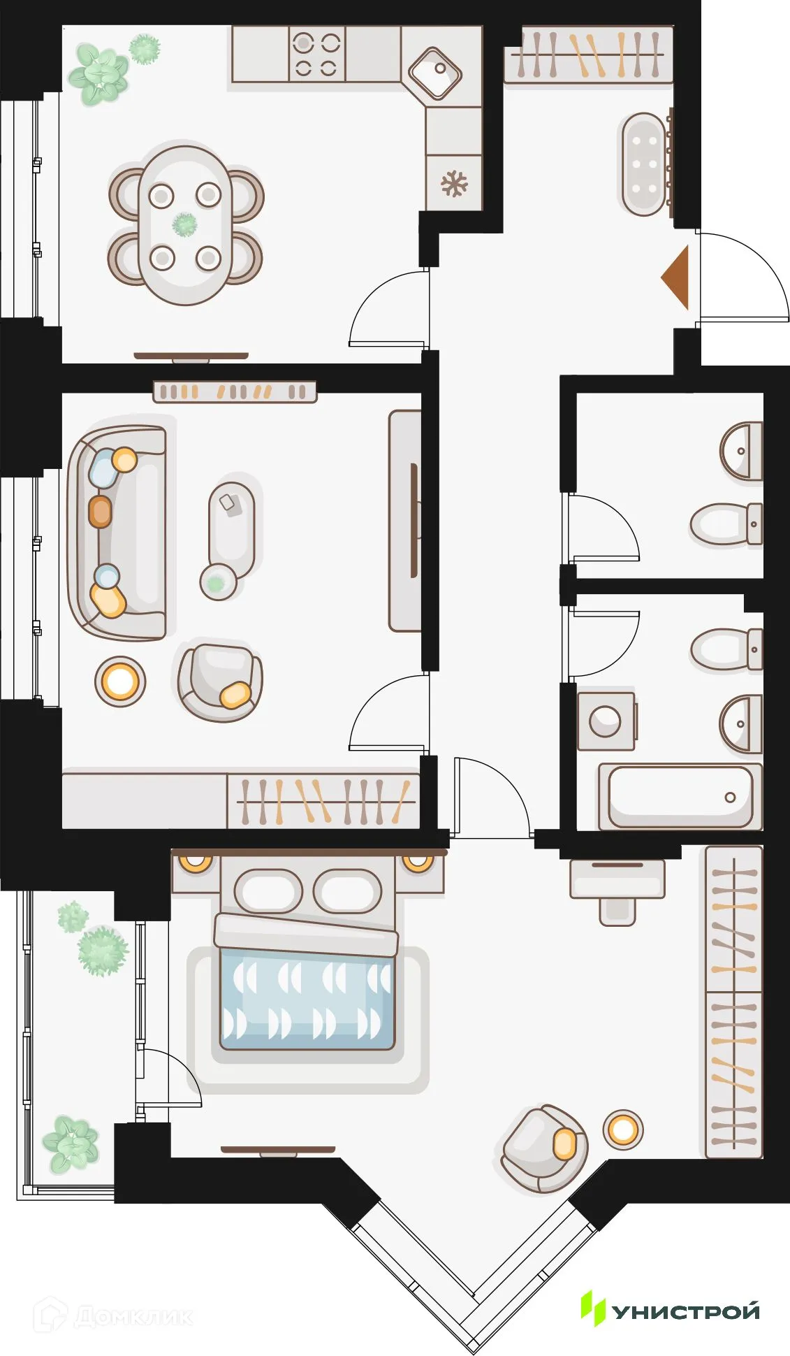 Фото квартиры в ЖК по ул. Кулагина
