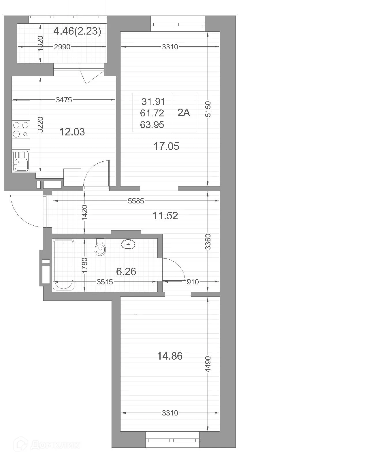 Фото квартиры в ЖК Мой Ритм