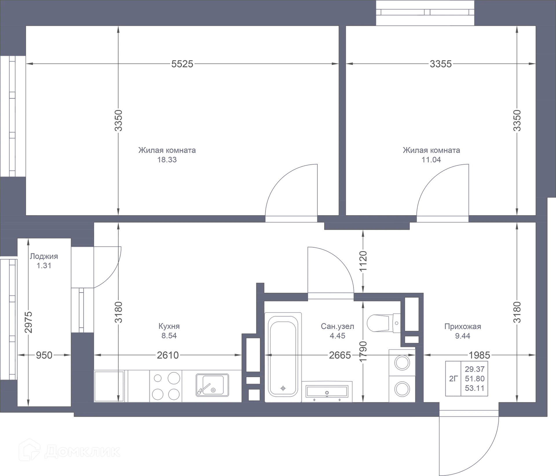Фото квартиры в ЖК Мой Ритм