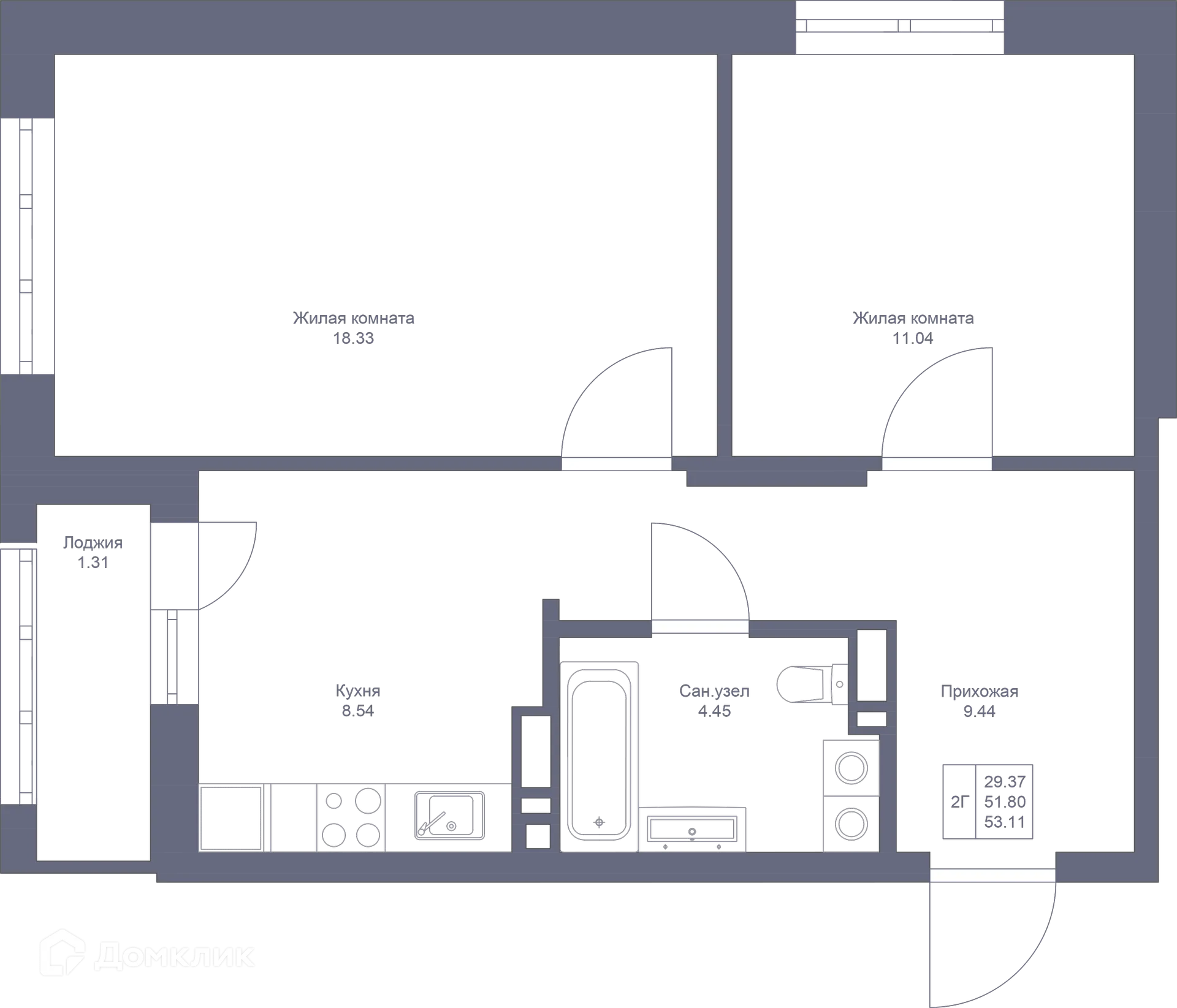 Фото квартиры в ЖК Мой Ритм