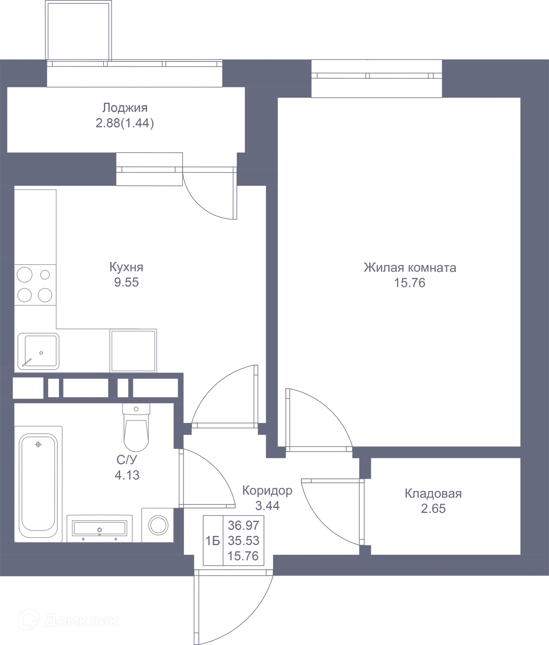 Фото квартиры в ЖК Мой Ритм
