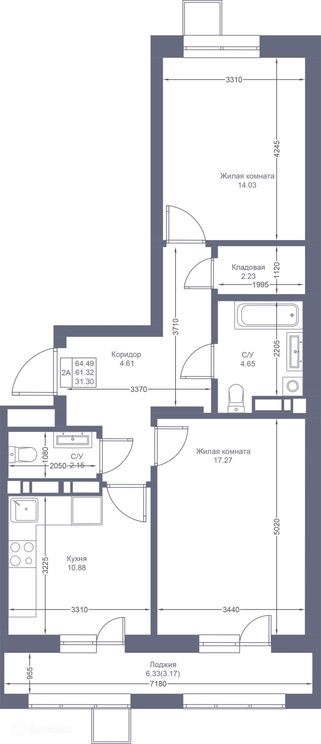 Фото квартиры в ЖК Мой Ритм