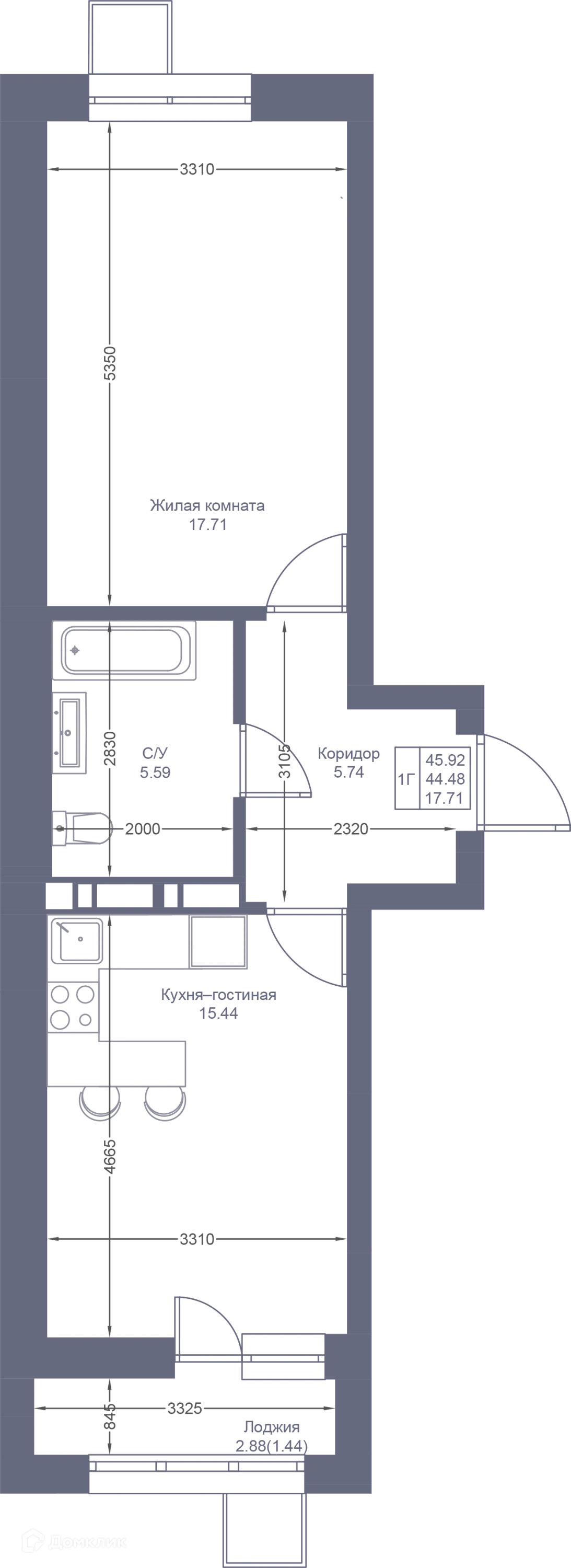 Фото квартиры в ЖК Мой Ритм