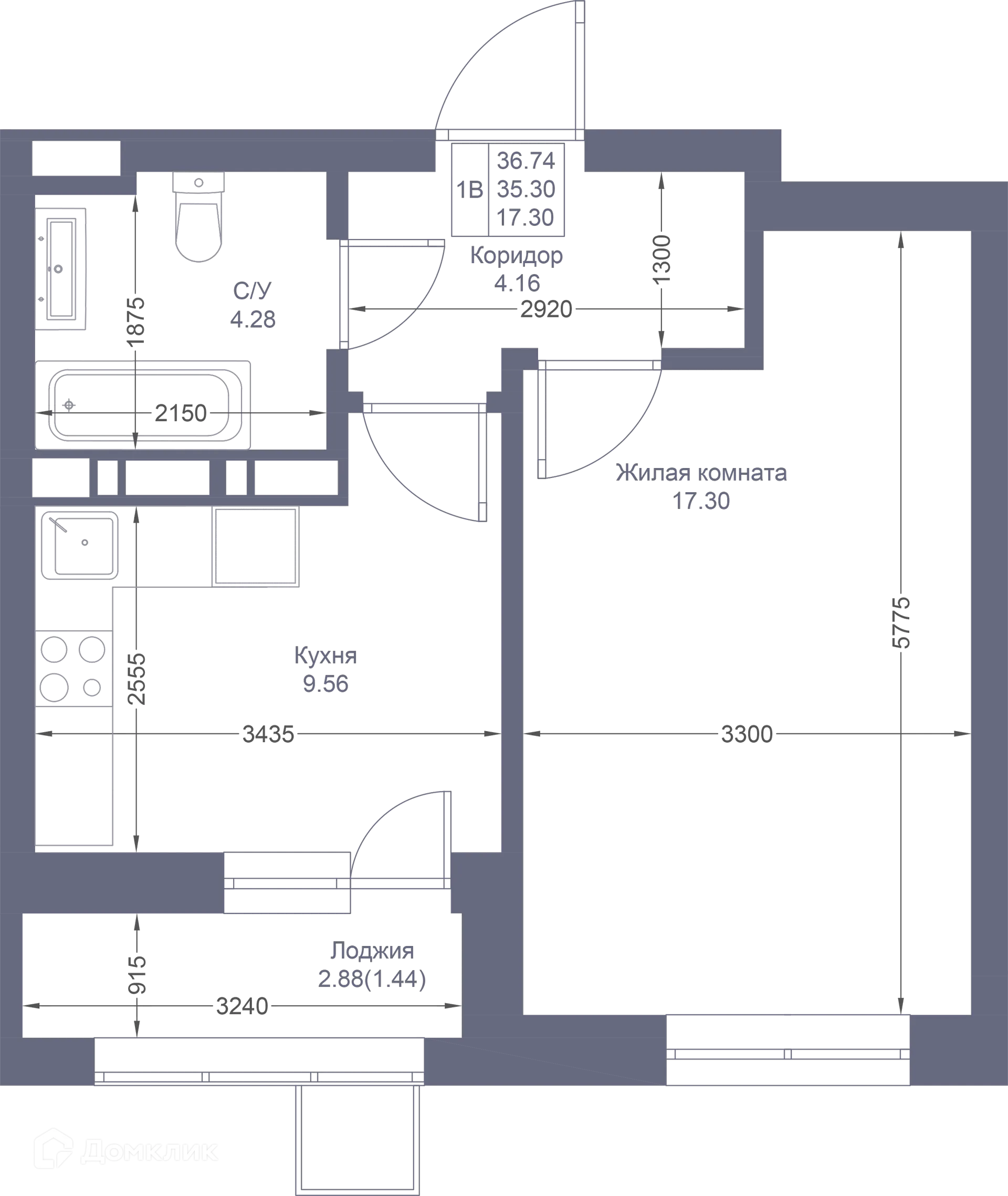 Фото квартиры в ЖК Мой Ритм