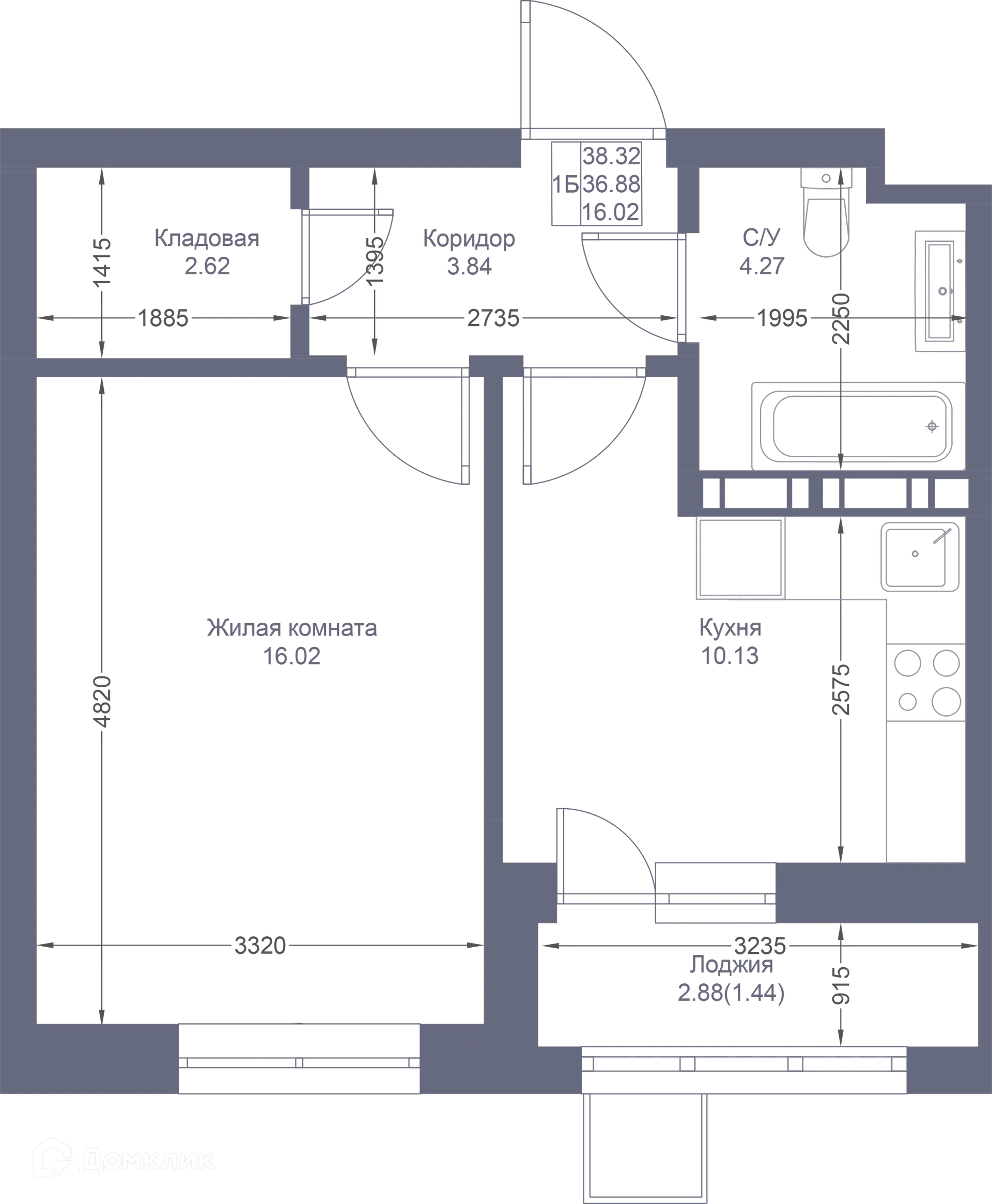 Фото квартиры в ЖК Мой Ритм