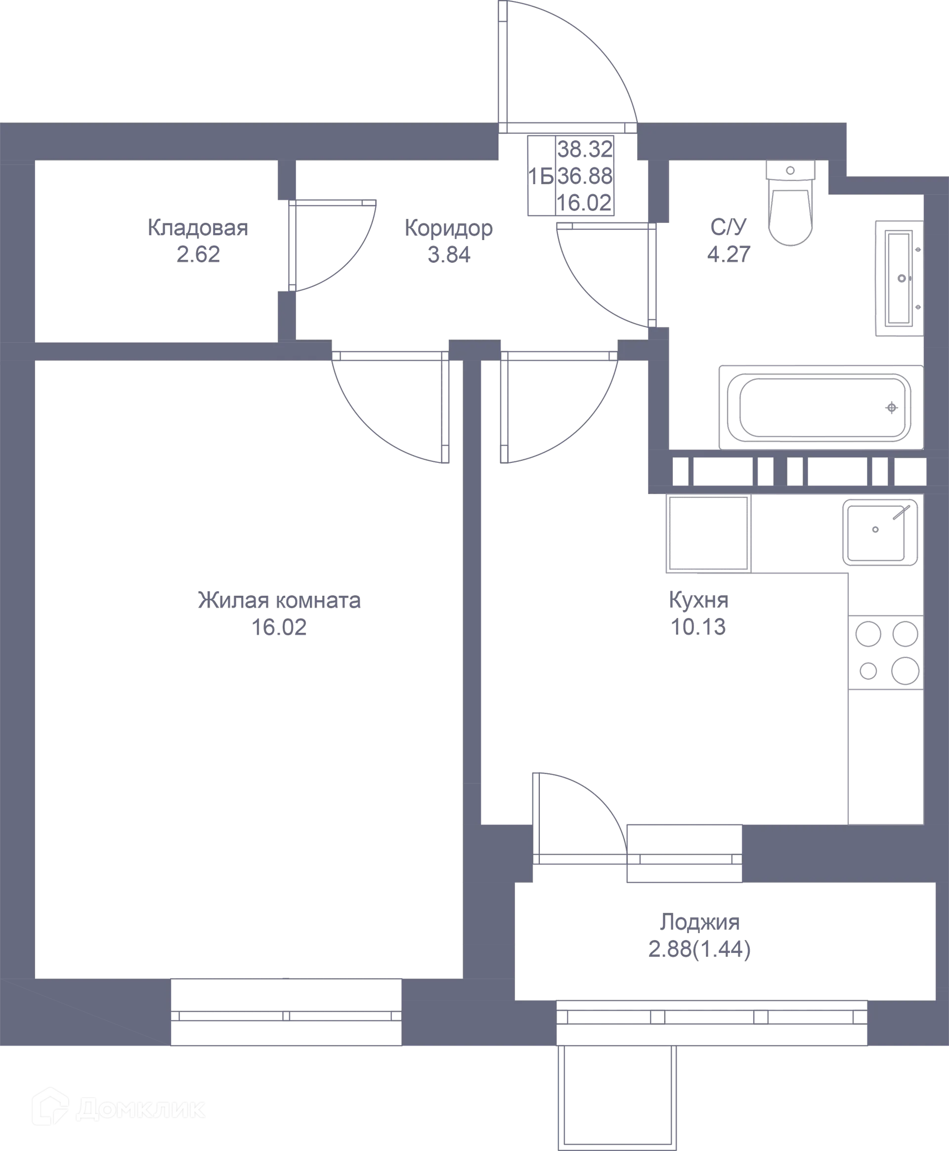 Фото квартиры в ЖК Мой Ритм