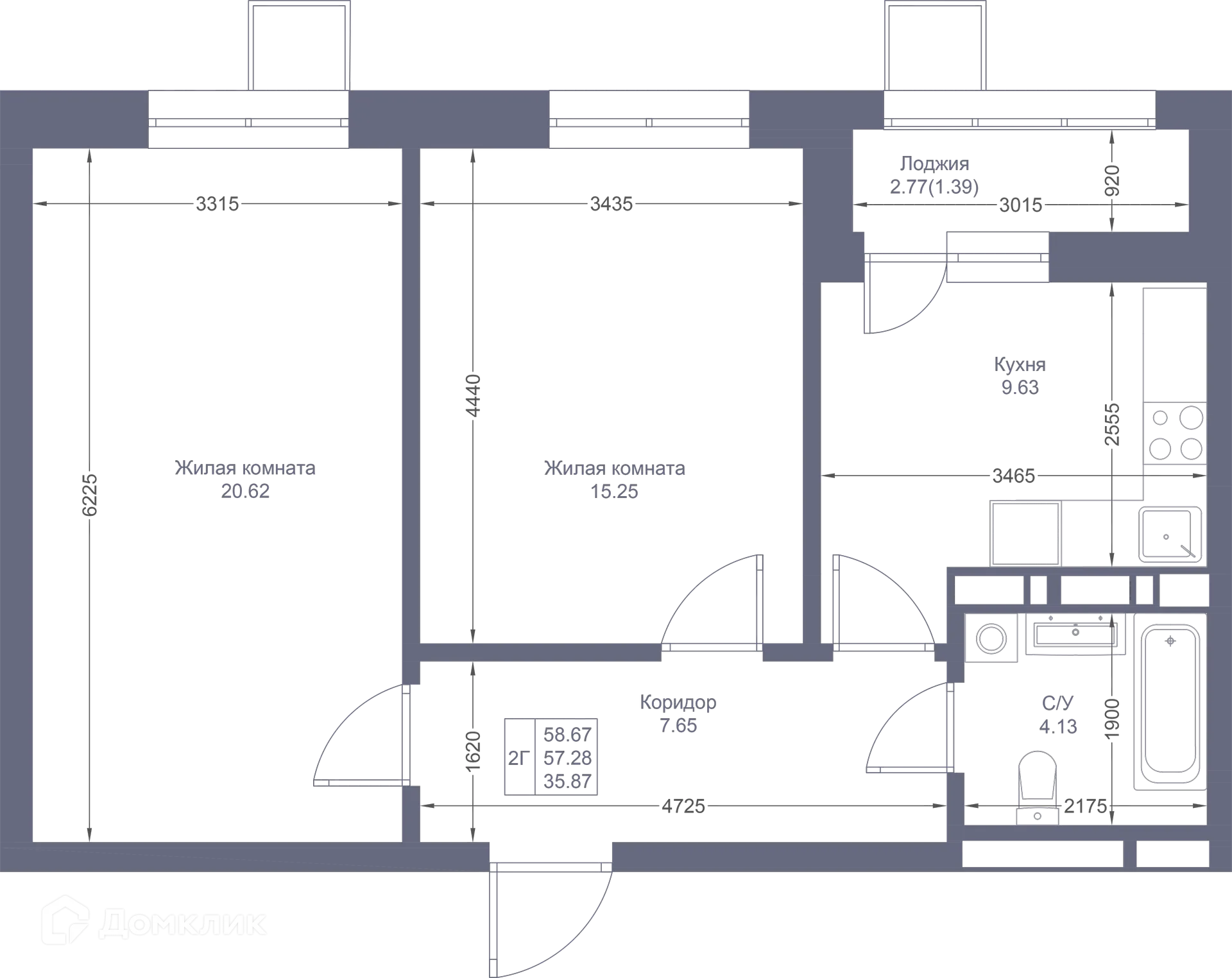 Фото квартиры в ЖК Мой Ритм