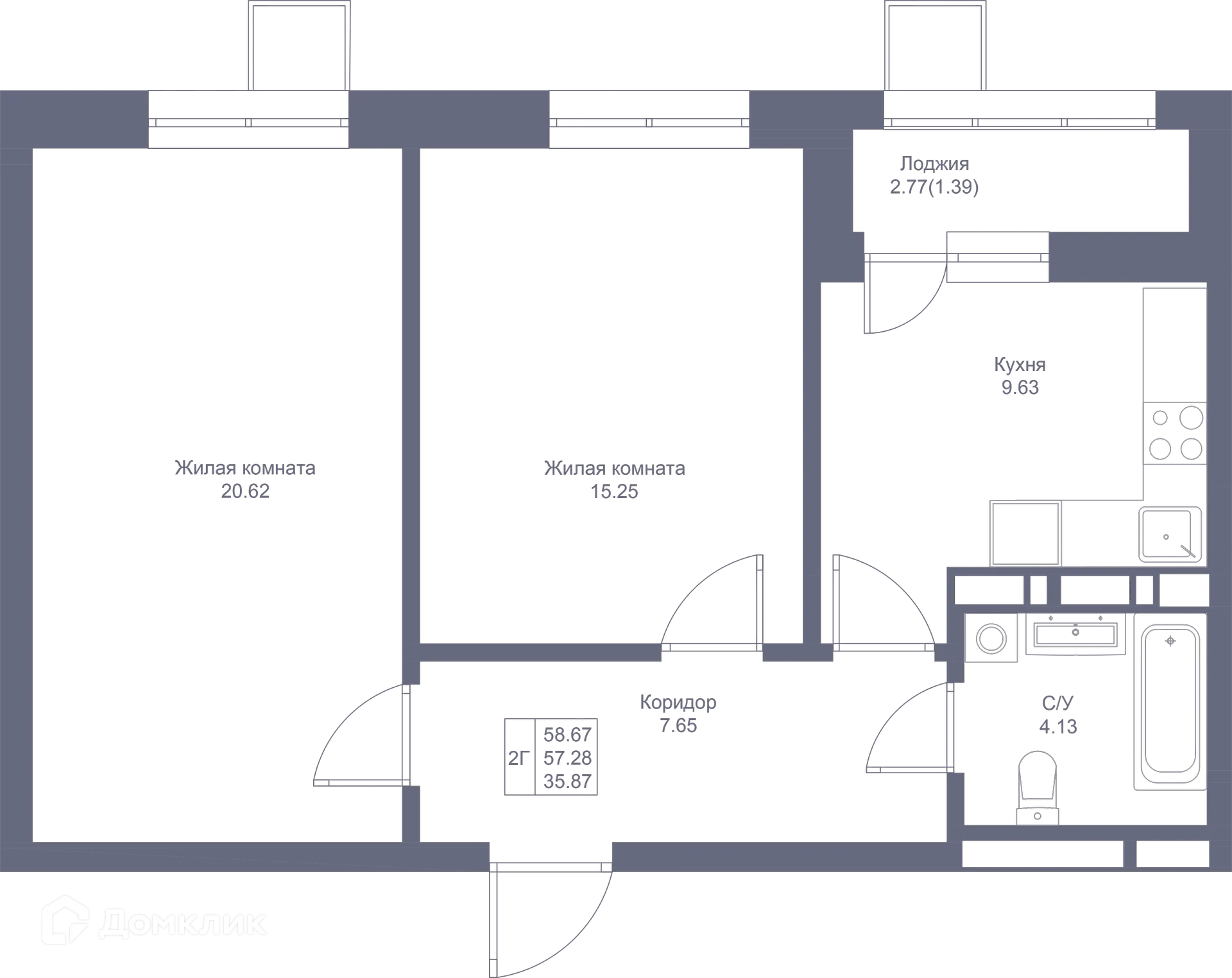 Фото квартиры в ЖК Мой Ритм