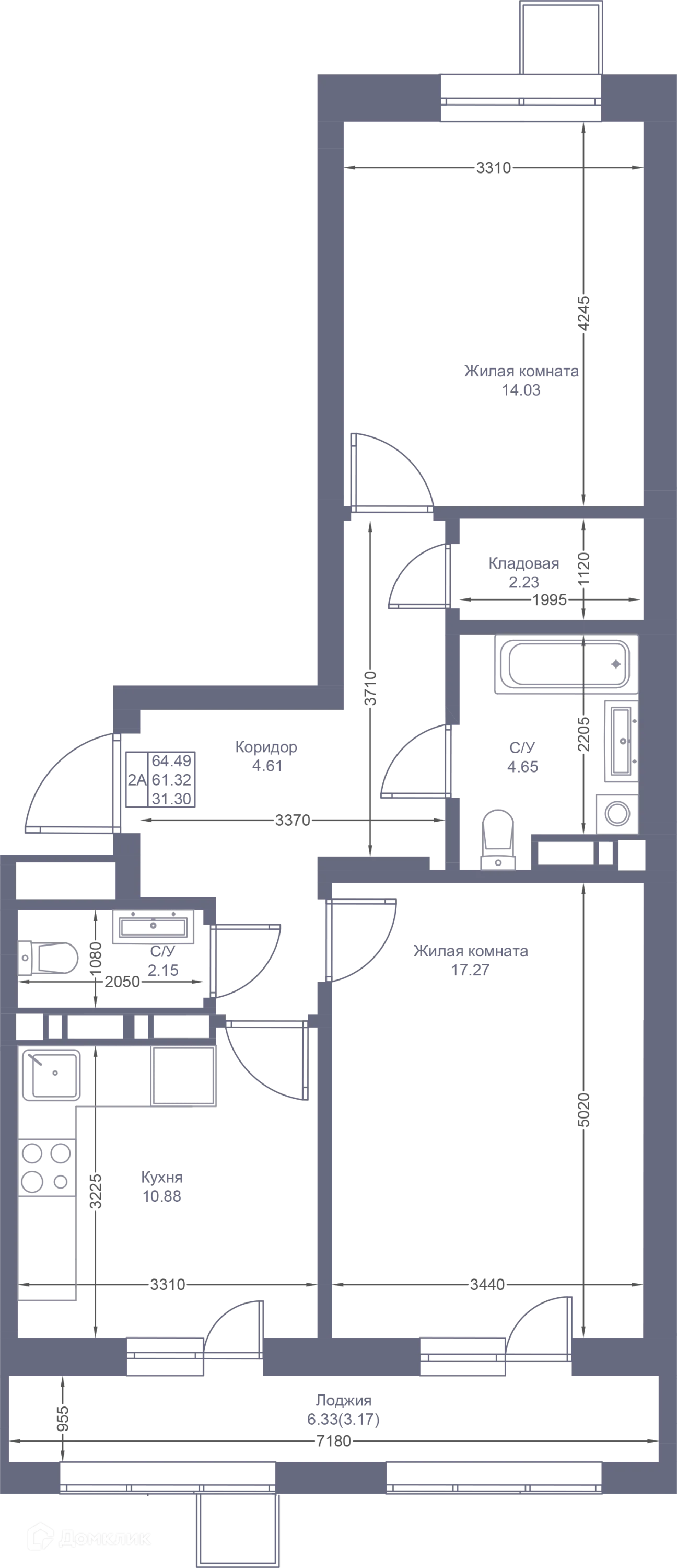 Фото квартиры в ЖК Мой Ритм