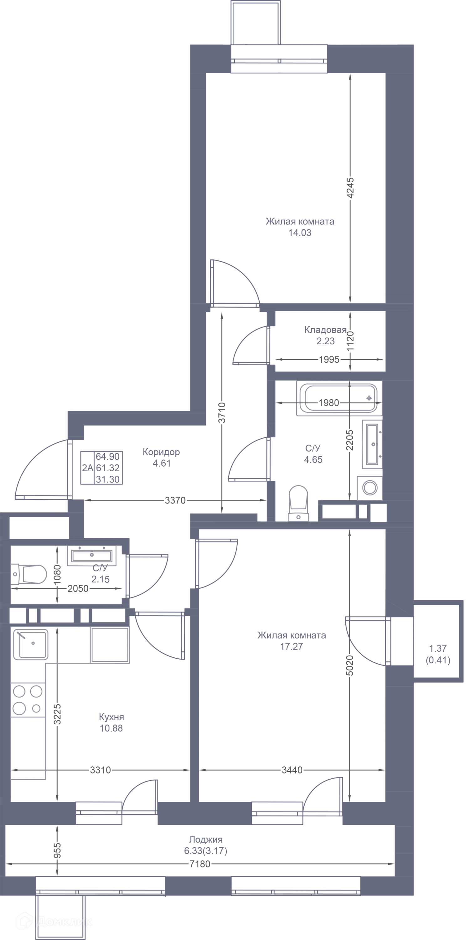 Фото квартиры в ЖК Мой Ритм