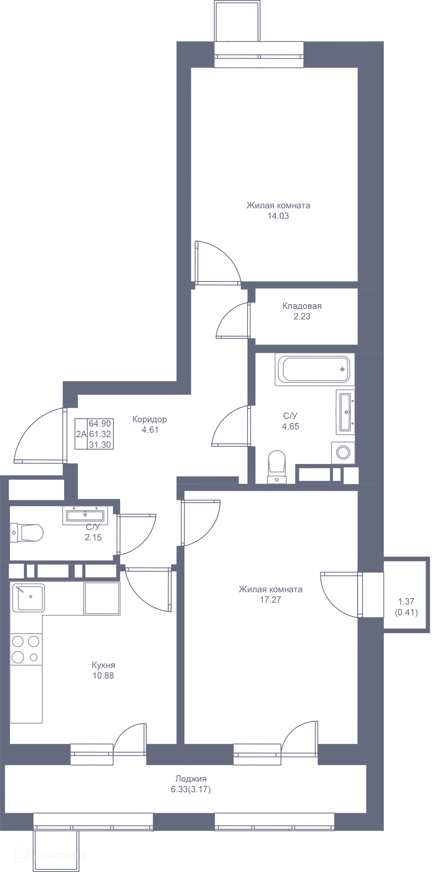 Фото квартиры в ЖК Мой Ритм
