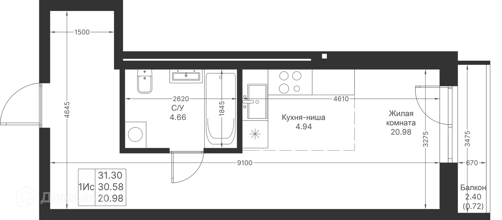 Фото квартиры в ЖК Мой Ритм