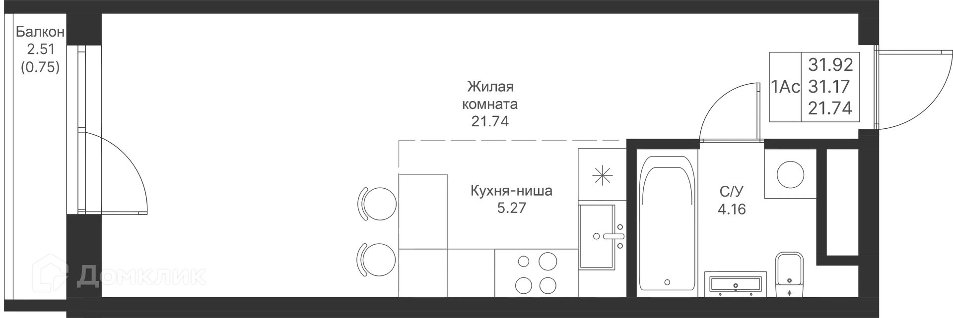 Фото квартиры в ЖК Мой Ритм