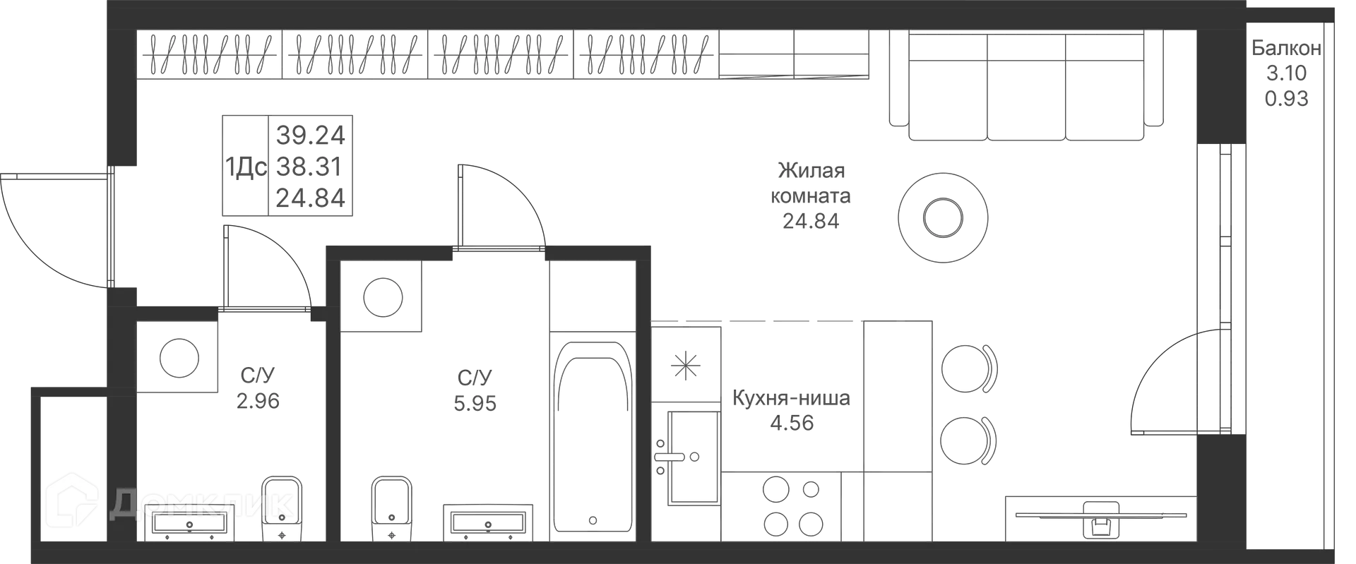 Фото квартиры в ЖК Мой Ритм