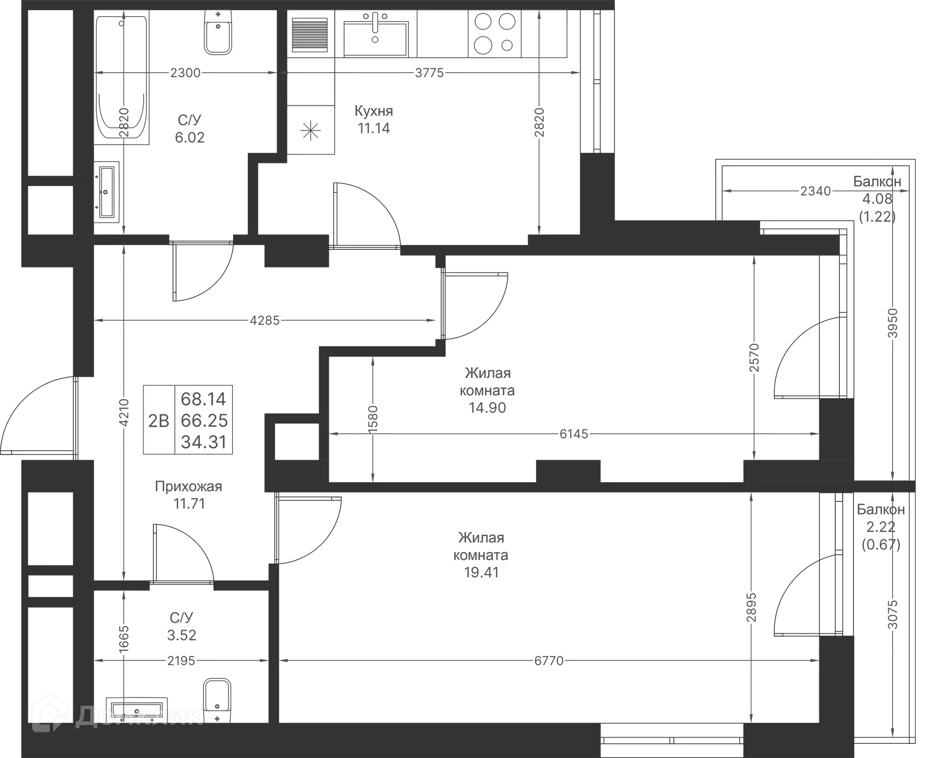 Фото квартиры в ЖК Мой Ритм
