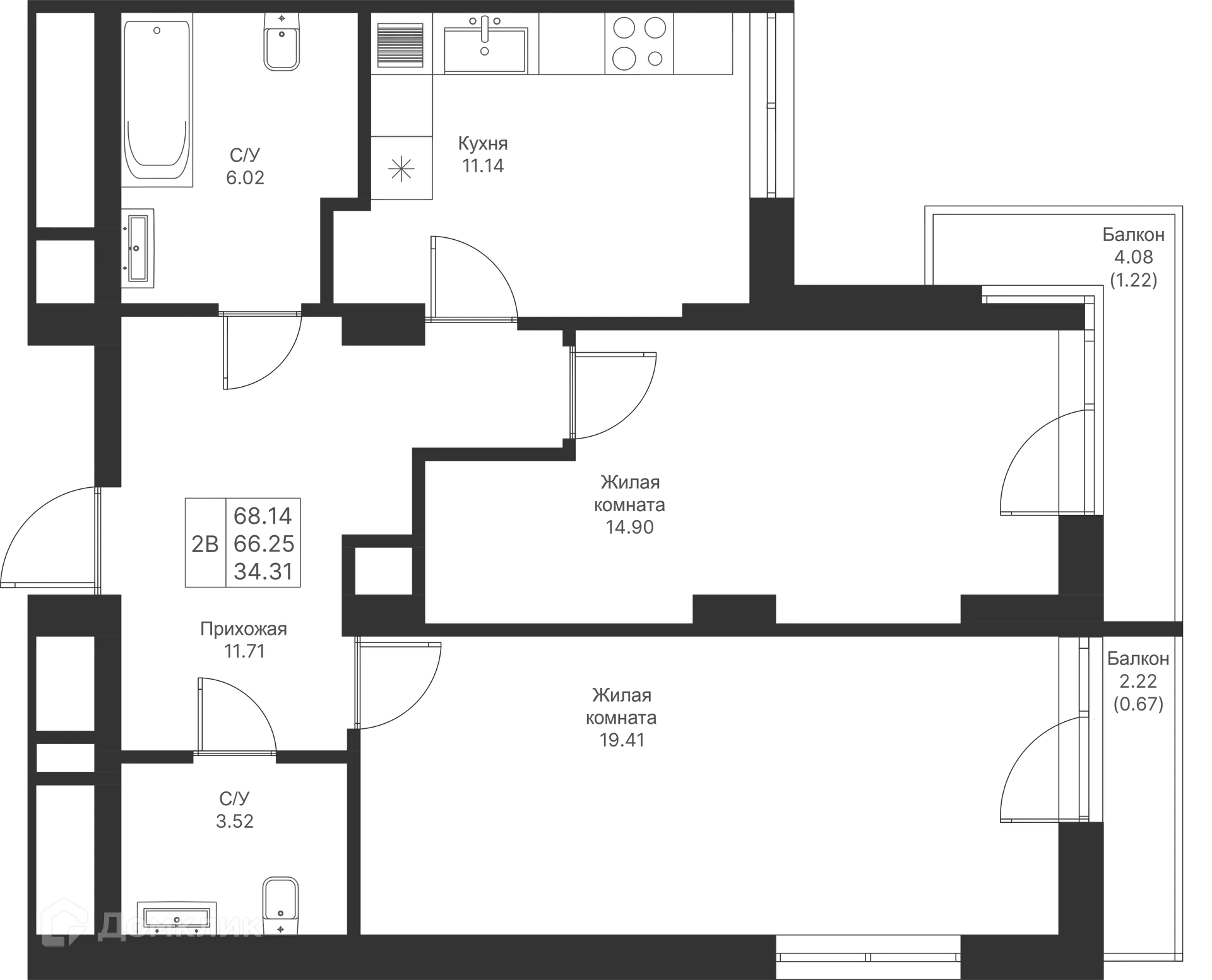 Фото квартиры в ЖК Мой Ритм