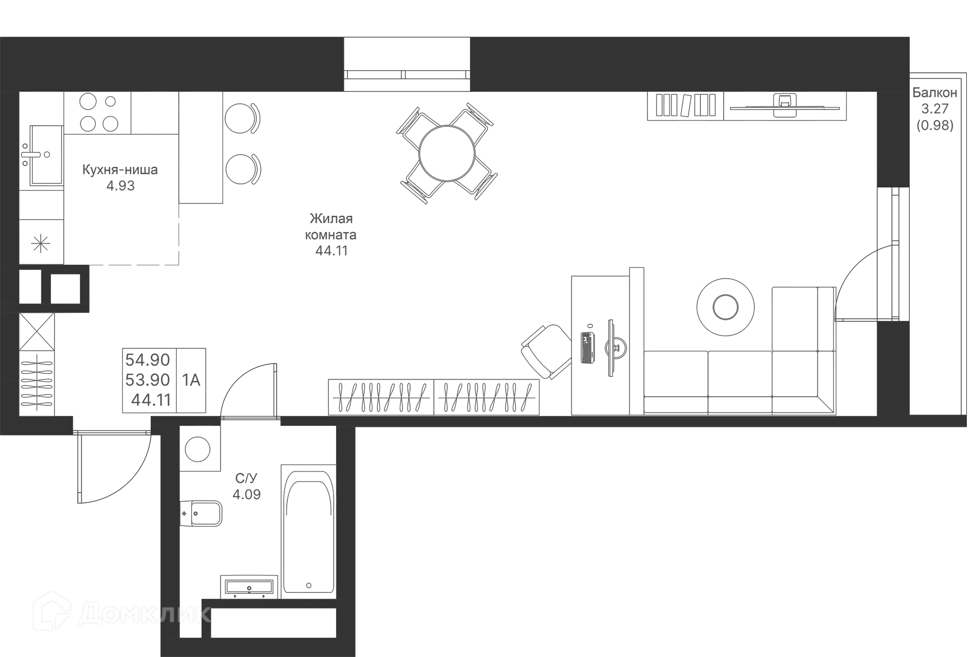 Фото квартиры в ЖК Мой Ритм