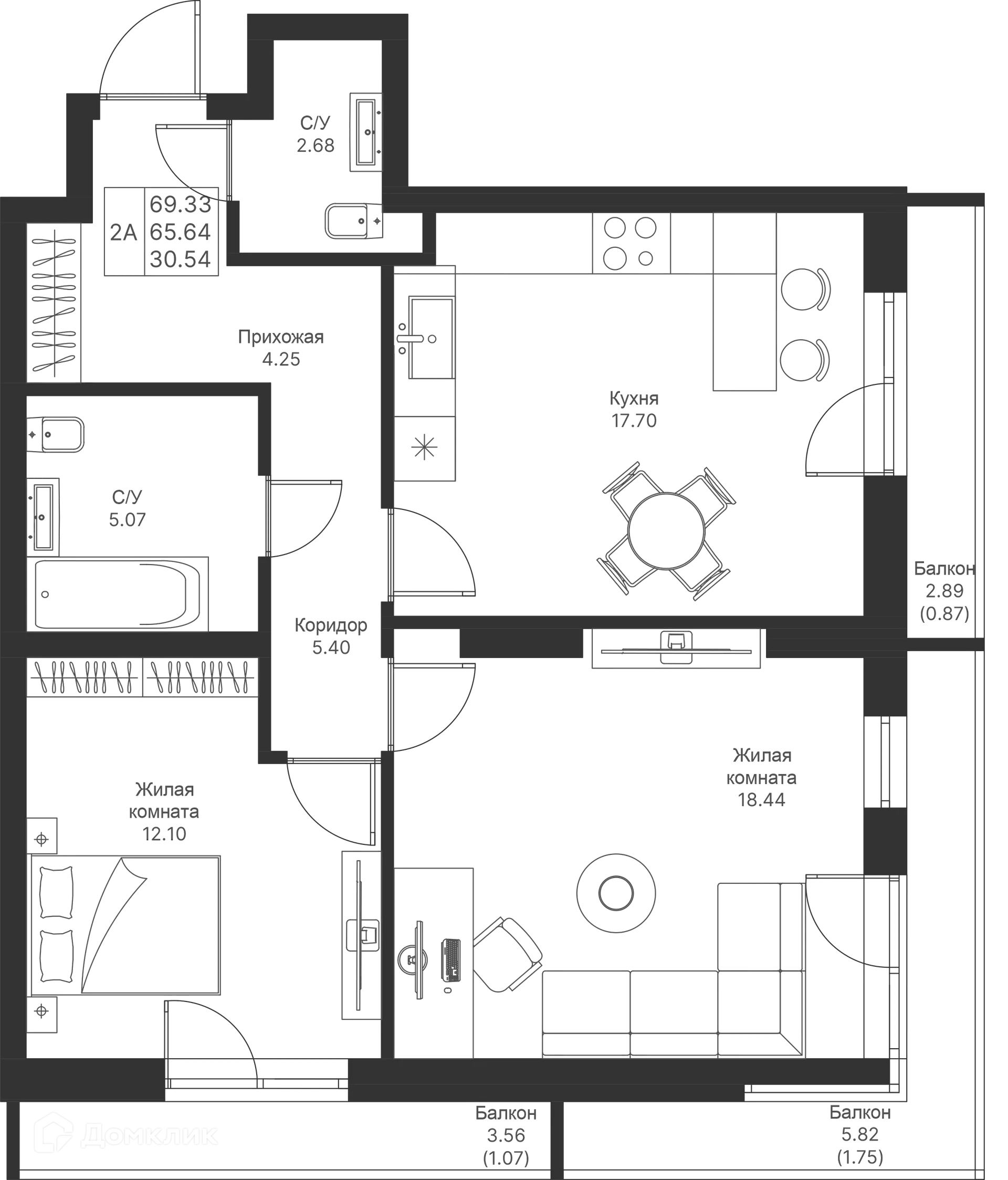 Фото квартиры в ЖК Мой Ритм