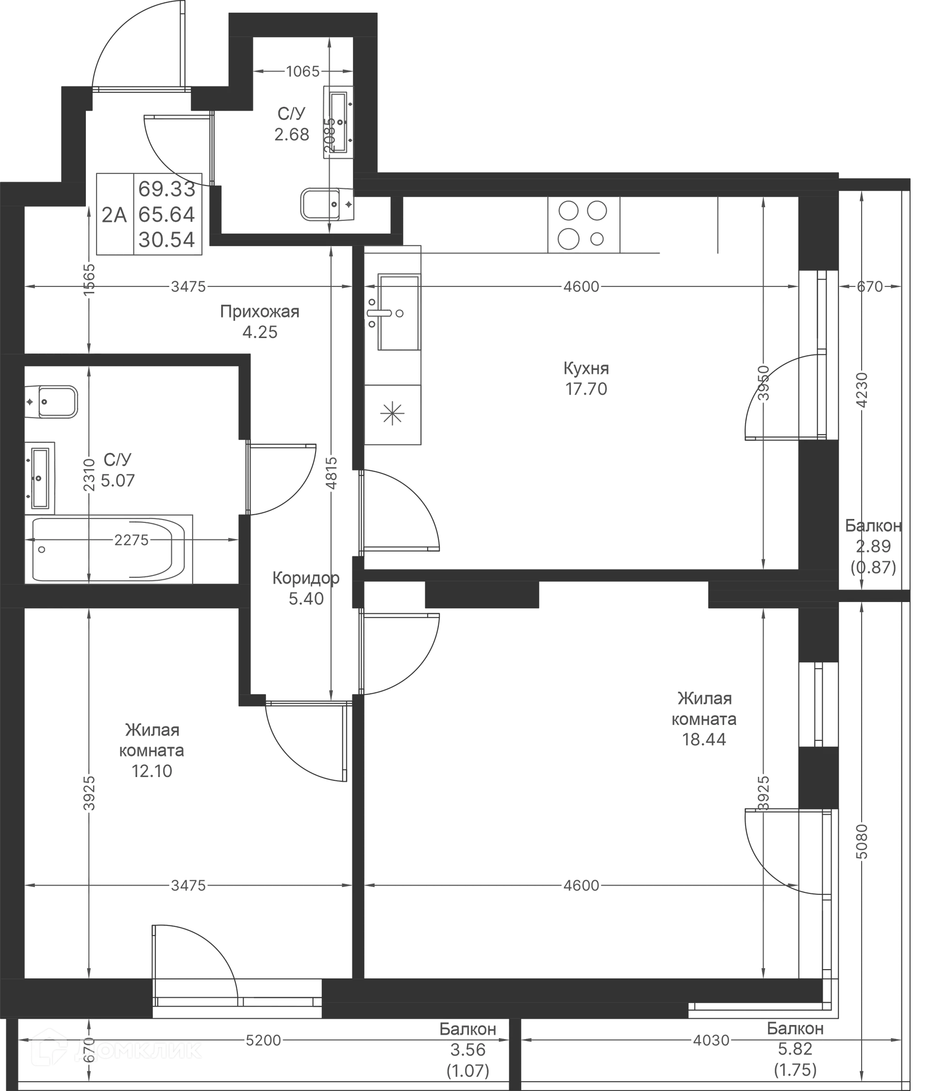 Фото квартиры в ЖК Мой Ритм