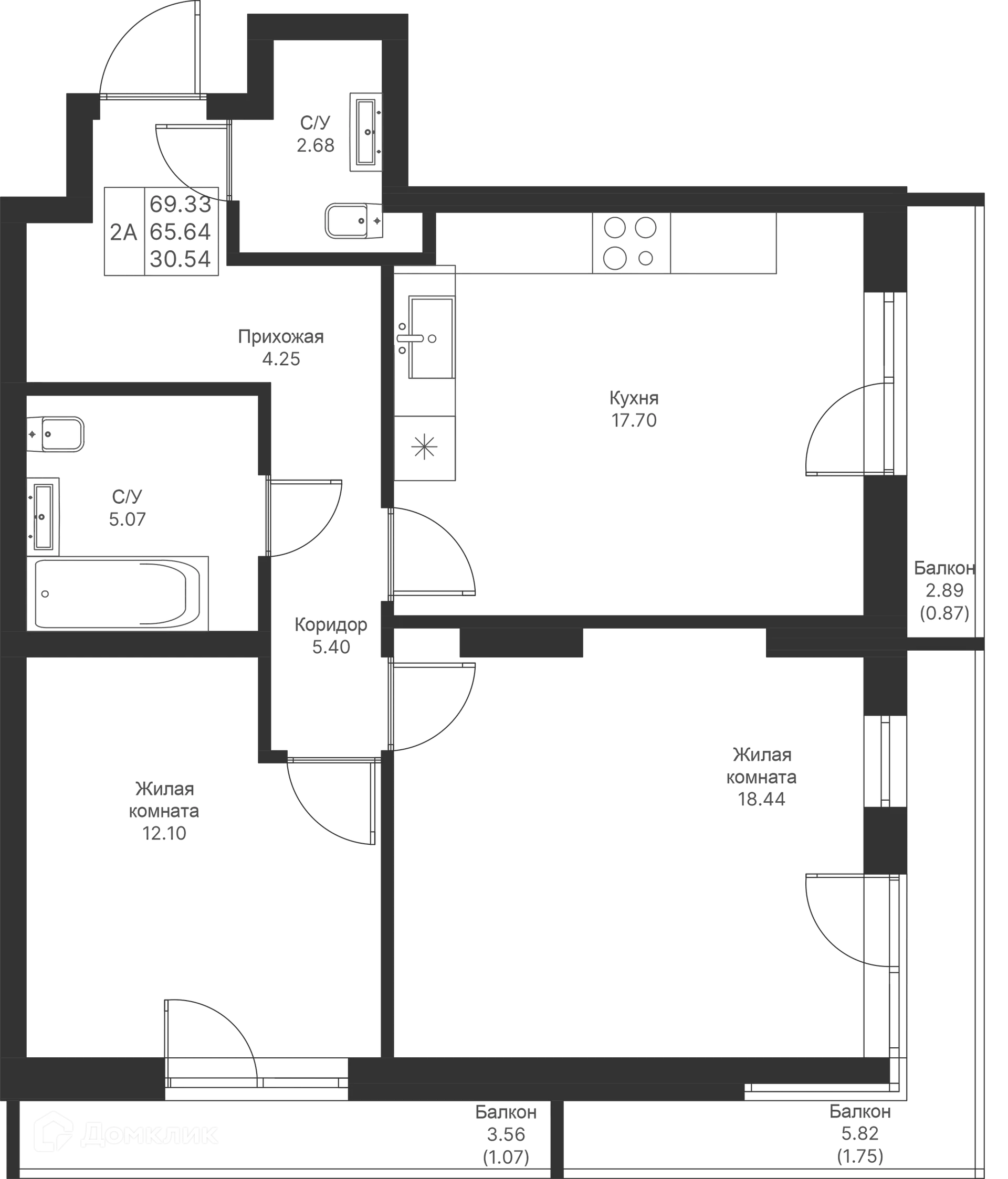 Фото квартиры в ЖК Мой Ритм