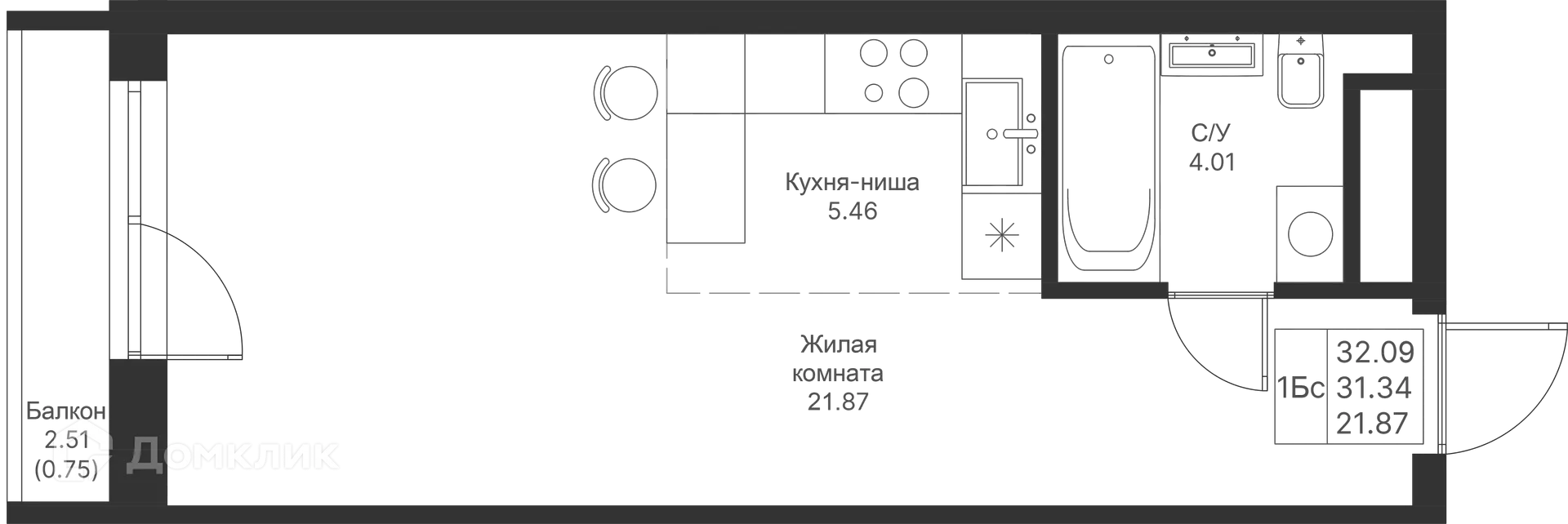 Фото квартиры в ЖК Мой Ритм