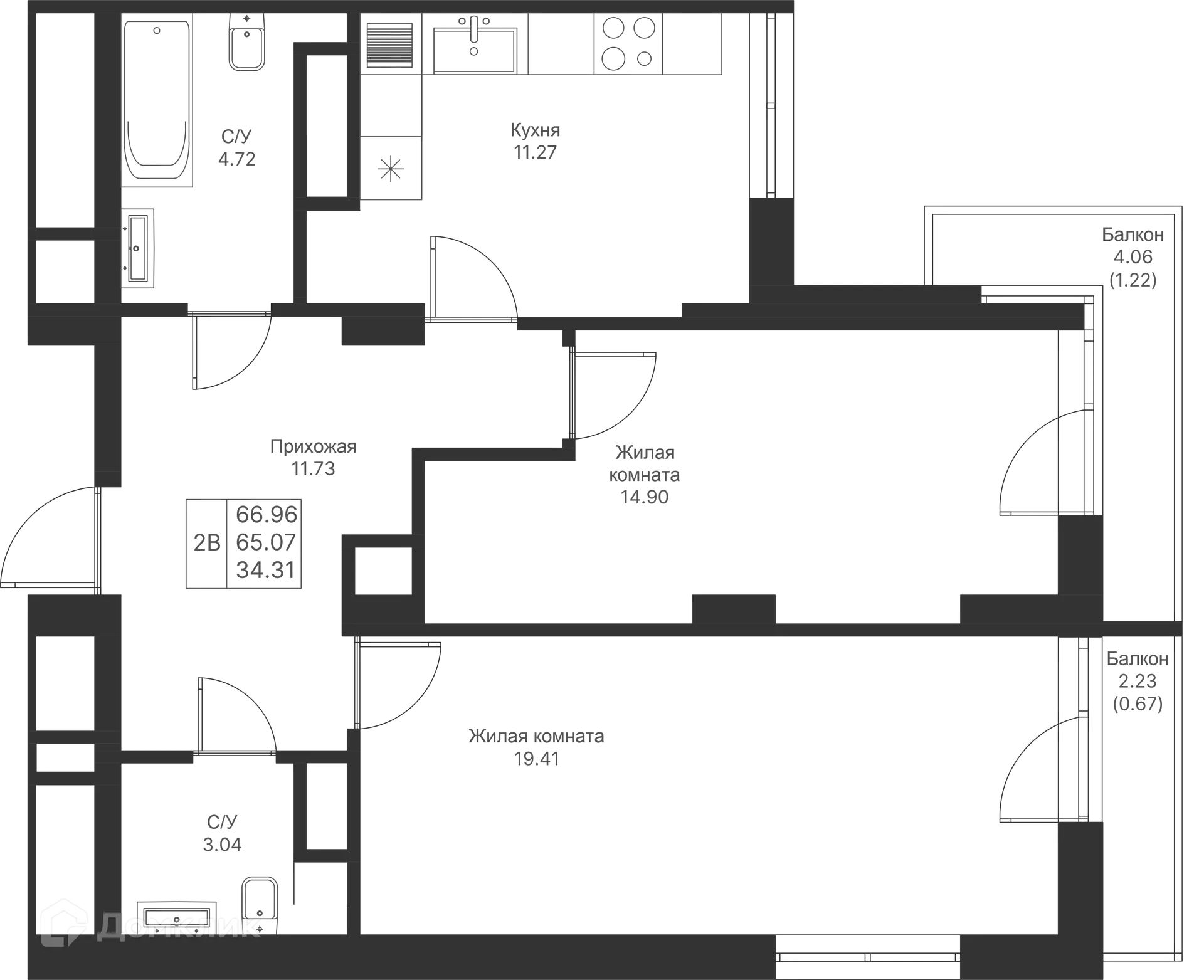 Фото квартиры в ЖК Мой Ритм
